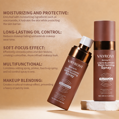 Vayrovi Waterproof Setting Spray – 24 Hour Long Lasting Fix