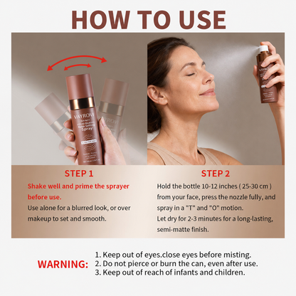Vayrovi Waterproof Setting Spray – 24 Hour Long Lasting Fix