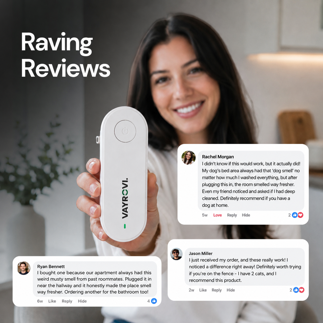 VAYROVI Filterless Ionic Odor Eliminator